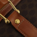 CELINE Macadam Boston Bag PVC Leather Brown Gold Tone Auth 192843A-17