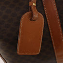 CELINE Macadam Boston Bag PVC Leather Brown Gold Tone Auth 192843A-19