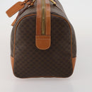 CELINE Macadam Boston Bag PVC Leather Brown Gold Tone Auth 192843A-3