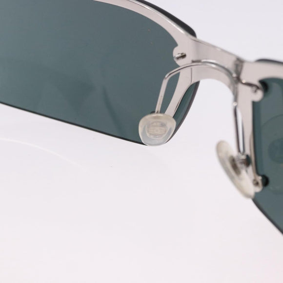 CHANEL Sunglasses metal Green CC Auth 192844M