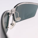 CHANEL Sunglasses metal Green CC Auth 192844M-10
