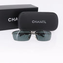 CHANEL Sunglasses metal Green CC Auth 192844M-12