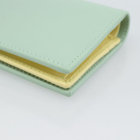 GUCCI Compact Wallet Bifold Wallet Leather Green 790055 Auth 192845M