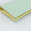 GUCCI Compact Wallet Bifold Wallet Leather Green 790055 Auth 192845M-16