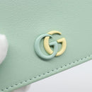 GUCCI Compact Wallet Bifold Wallet Leather Green 790055 Auth 192845M-17