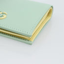 GUCCI Compact Wallet Bifold Wallet Leather Green 790055 Auth 192845M-7