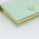 GUCCI Compact Wallet Bifold Wallet Leather Green 790055 Auth 192845M-14