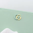 GUCCI Compact Wallet Bifold Wallet Leather Green 790063 Auth 192846M-13