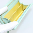 GUCCI Compact Wallet Bifold Wallet Leather Green 790063 Auth 192846M-23