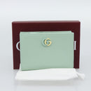 GUCCI Compact Wallet Bifold Wallet Leather Green 790063 Auth 192846M-25