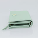 GUCCI Compact Wallet Bifold Wallet Leather Green 790063 Auth 192846M-4