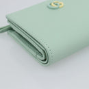 GUCCI Compact Wallet Bifold Wallet Leather Green 790063 Auth 192846M-9