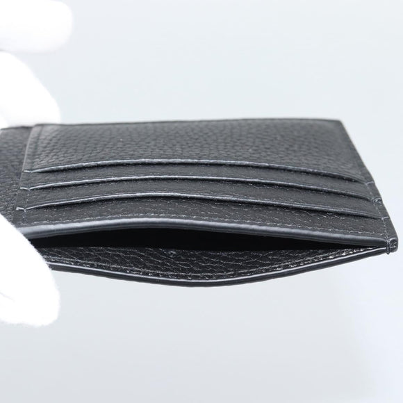 GUCCI GuccissimaGG Card Case Black 812681 Auth 192847M