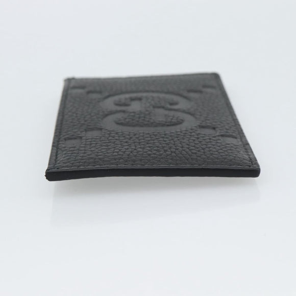GUCCI GuccissimaGG Card Case Black 812681 Auth 192847M