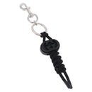 GUCCI Key Holder Metal Black Silver Auth 192848M-1