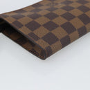 LOUIS VUITTON Damier Ebene Marais Pouch Pouch LV Auth 192852-16