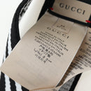GUCCI Hair Band Polyester White Black Auth 192853M-14