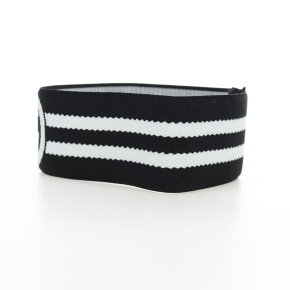 GUCCI Hair Band Polyester White Black Auth 192853M