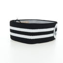 GUCCI Hair Band Polyester White Black Auth 192853M-5