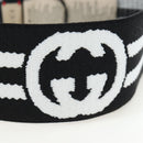 GUCCI Hair Band Polyester White Black Auth 192853M-6