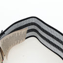 GUCCI Hair Band Polyester White Black Auth 192853M-8