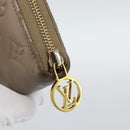 LOUIS VUITTON Monogram Emboss Zippy Wallet Long Wallet Beige M81511 Auth 192854-8