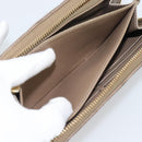 LOUIS VUITTON Monogram Emboss Zippy Wallet Long Wallet Beige M81511 Auth 192854-20