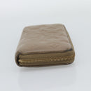 LOUIS VUITTON Monogram Emboss Zippy Wallet Long Wallet Beige M81511 Auth 192854-4
