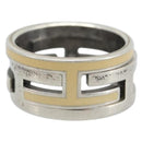 HERMES Move Ash Ring Ag925 Silver Beige Auth 192856M-2