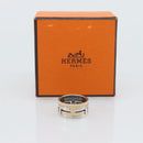 HERMES Move Ash Ring Ag925 Silver Beige Auth 192856M-9