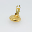 CHANEL Earring Metal Gold Tone Red CC Auth 192857V-6