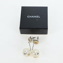 CHANEL Pierce Metal Silver Yellow CC Auth 192858V-18