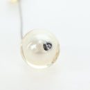 CHANEL Pierce Metal Silver Yellow CC Auth 192858V-4