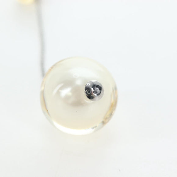 CHANEL Pierce Metal Silver Yellow CC Auth 192858V
