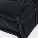 HERMES Fourre Tout PM Hand Bag Canvas Black Silver Auth 192872-10