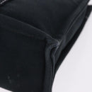 HERMES Fourre Tout PM Hand Bag Canvas Black Silver Auth 192872-11