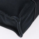 HERMES Fourre Tout PM Hand Bag Canvas Black Silver Auth 192872-12