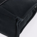 HERMES Fourre Tout PM Hand Bag Canvas Black Silver Auth 192872-13