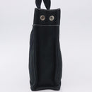 HERMES Fourre Tout PM Hand Bag Canvas Black Silver Auth 192872-4