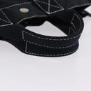 HERMES Fourre Tout PM Hand Bag Canvas Black Silver Auth 192872-7