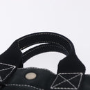 HERMES Fourre Tout PM Hand Bag Canvas Black Silver Auth 192872-8