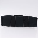 HERMES Fourre Tout PM Hand Bag Canvas Black Silver Auth 192872-9