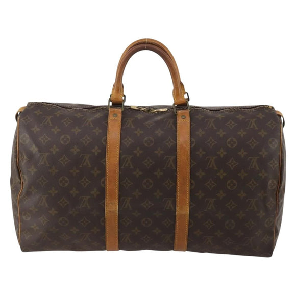 LOUIS VUITTON Monogram Keepall 50 Boston Bag M41426 LV Auth 192874