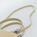 Christian Dior Maris Pearl Tote Bag Patent 2way Champagne Gold Auth 192876A-15