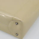 Christian Dior Maris Pearl Tote Bag Patent 2way Champagne Gold Auth 192876A-9