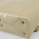 Christian Dior Maris Pearl Tote Bag Patent 2way Champagne Gold Auth 192876A-17