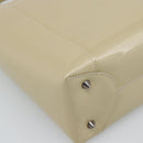 Christian Dior Maris Pearl Tote Bag Patent 2way Champagne Gold Auth 192876A-18