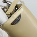 Christian Dior Maris Pearl Tote Bag Patent 2way Champagne Gold Auth 192876A-19