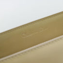 Christian Dior Maris Pearl Tote Bag Patent 2way Champagne Gold Auth 192876A-21