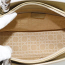Christian Dior Maris Pearl Tote Bag Patent 2way Champagne Gold Auth 192876A-11